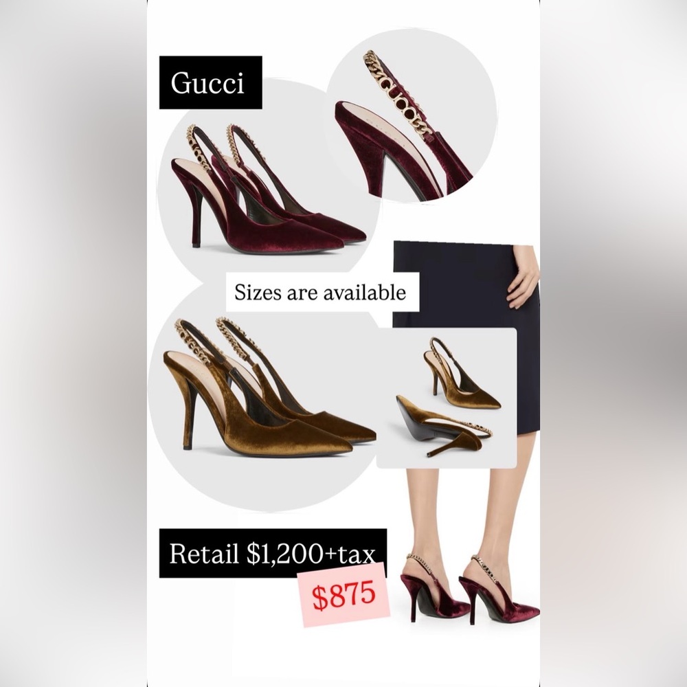 Gucci Signoria chain strap pumps